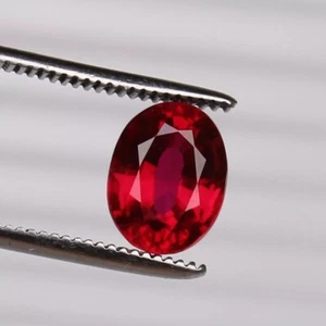 Red Ruby Blood 5.90 Ct. Oval Cut Mozambique Precious RARE Loose Gemstone - Picture 1 of 7