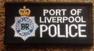 British PORT OF LIVERPOOL POLICE (Merseyside) Patch Oblong Breast patch - Picture 1 of 1