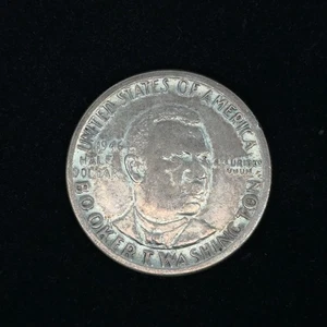 1946 Booker T. Washington Memorial Commemorative Silver Half Dollar Ungraded - Picture 1 of 4