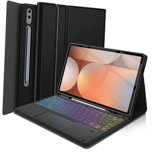 Touchpad Keyboard Case for Samsung Galaxy Tab S10 Plus 2024/ S9 Plus/ S9 FE - Picture 1 of 8