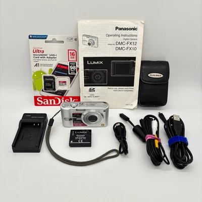 Panasonic Lumix DMC-FX10 Digital Camera Point & Shoot VTG Y2K w/ Accessories - Image 1 of 4