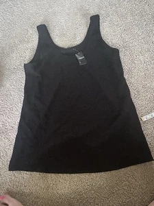 Torrid Tank Black Double Scoop Smocked 4 4X 26 New! - Picture 1 of 8