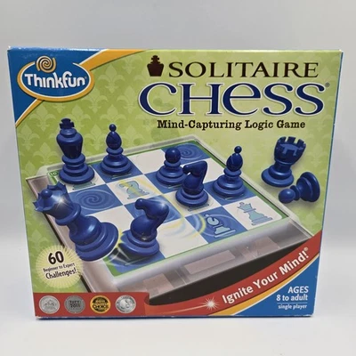 **NEW** Solitaire Chess by Thinkfun 60 Strategic Skill Building Challenges - Image 1 of 4