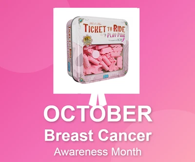 Ticket To Ride - PINK TRAINS - Breast Cancer Promo - Ship FREE - BRAND NEW - Image 1 of 4