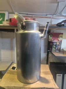 Vintage Aluminium Caracan Churn With Spout And Cap - Picture 1 of 6