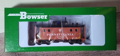 Pennsylvania RR N5c Center Cupola caboose 477995 w/ Tphone Bowser 43397 HO RTR - Image 1 of 3