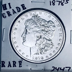 1878 S MORGAN SILVER DOLLAR HI GRADE GENUINE U.S. MINT RARE COIN 3447 - Picture 1 of 3