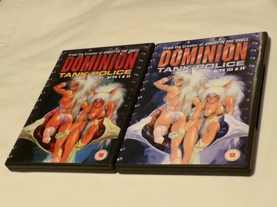 Dominion Tank Police: Acts 1-4 (Complete) – Region 2 DVD English Dubbed – Used - Image 1 of 4