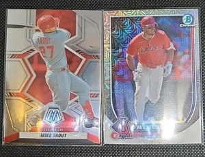 x2 LOT - Mike Trout - 2022 Panini Mosaic #98 + 2025 Bowman #1 Mojo - Bild 1 von 1