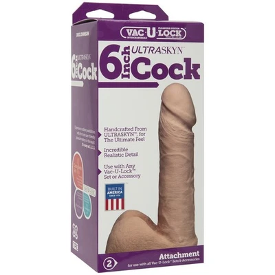 Dildo Vac-U-Lock - 6 дюймов ULTRASKYN Cock - Изображение 1 из 4