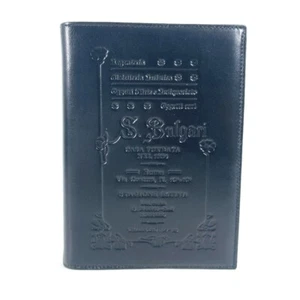 BVLGARI S.bvlgari logo Note Notepad Stationery notebook Leather Black Unused - Picture 1 of 12