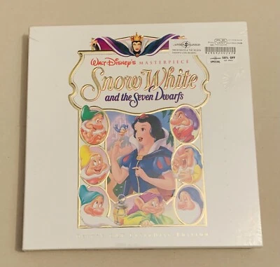 Snow White and the Seven Dwarfs-Laserdisc-DELUXE CAV-Walt Disney-UNOPENED!-RARE! - Image 1 of 4