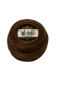 DMC Perlé Cotton Art 116, Size 8 - 80M Ball - Att 801 - Picture 1 of 1