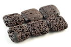 30X30MM BROWN VOLCANIC BASALTIC LAVA GEMSTONE SQUARE 30X30MM LOOSE BEADS 7inch
