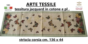 Tischmitte Streifen Stoff mit Gestell cm. 136 x 44 - Bild 1 von 6