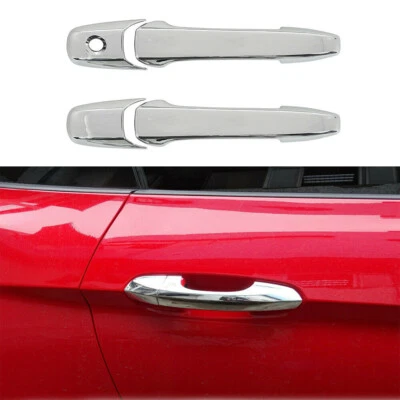 2pcs  Door Handle Cover Trim Decor Shell For Ford Mustang 2004-2014 ABS Chrome Foto 1 de 3