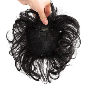 Parrucca capelli umani corta soffice riccia ondulata 100% Remy pezzi di capelli per donna - Foto 1 di 11