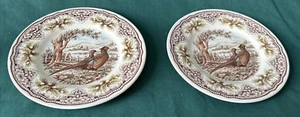 2 Royal Stafford Homeland Pheasant Plates 8.5" Plate Game Bird Brown - Picture 1 of 4
