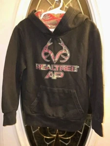 Realtree Hoodie Girls Youth Size (6/6X) Black Hoodie Sweatshirt - Picture 1 of 7