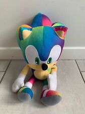 Official Sega Rainbow Sonic The Hedgehog 30cm Plush Soft Toy Rare Colourway