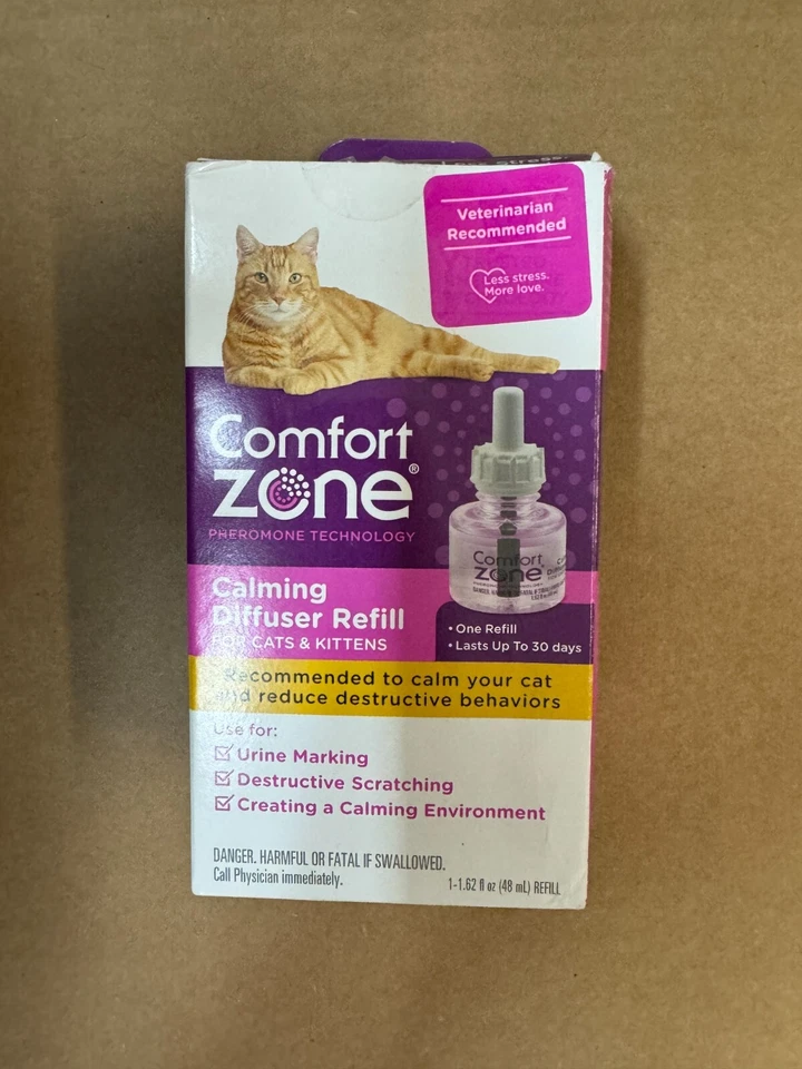 Comfort Zone Calming Opticalm Diffuser Refills for Cats,New,Sealed #3537 - Image 1 of 1