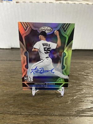 2022 Panini Chronicles CERTIFIED ANTHONY BENDER AUTOGRAPH/AUTO MARLINS - Image 1 of 4