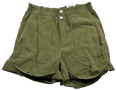 Pantalones Cortos International Concepts Mujer Talla 6 Verde 2 Bolsillos Informales Cintura Elástica Foto 1 de 4