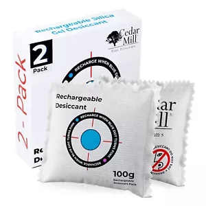 Rifle Gun Safe Trockenmittel 2er Pack Feuchtigkeitsabsorber für Schusswaffen | Silica Gel 100g - Bild 1 von 6