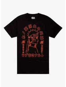 Camiseta para hombre Naruto Shippuden Ripple Junction naranja y negra XL - Imagen 1 de 9