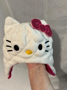 Hello Kitty Beanie Hat White Pink 2T - 5T 2017 RN14750 Sanrio - Picture 1 of 5