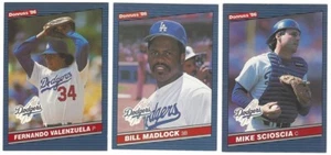 9 1986 DONRUSS BASEBALL LOS ANGELES DODGERS CARDS - VALENZUELA/MADLOCK/SCIOSCIA+ - Picture 1 of 1