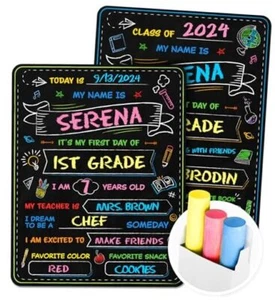Erster Schultag Schild - erster Schultag - 14"" x 11"" doppelseitig  - Bild 1 von 7