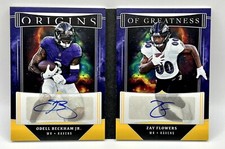 2023 Panini Origins Football Odell Beckham Jr/ Zay Flowers Auto Book Card #*1*/5