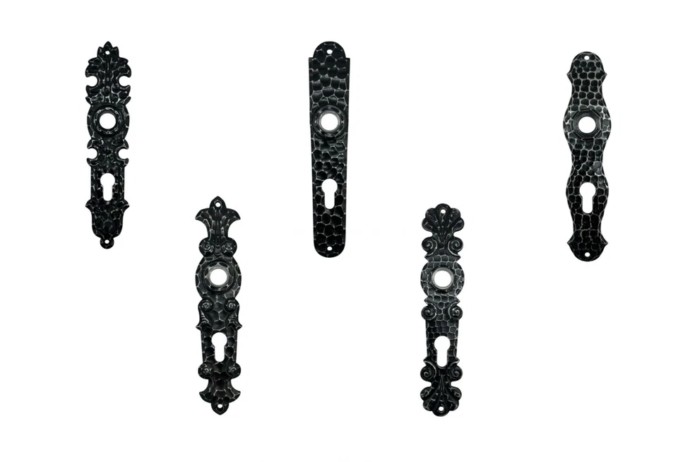 Scheitter HS ROWE Zimmertür Profilzylinder Langschild PZ 72mm Eisen schwarz