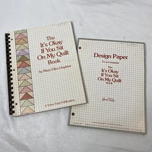 Its Okay If You Sit on My Quilt Book & Design Paper Pad Mary Ellen Hopkins 1982 - Picture 1 of 14
