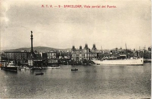 España Antigua Postal Puerto Barcelona Barcos Barcos (1338) - Imagen 1 de 2