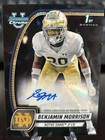 2024 Bowman University Chrome Sapphire Black Auto /10 Benjamin Morrison (RC)