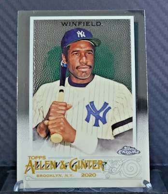 Dave Winfield 2020 Topps Chrome Allen & Ginter #91 - Yankees - Image 1 of 2