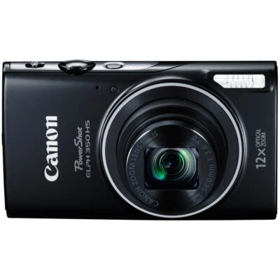 Canon PowerShot ELPH 350 HS/IXUS 275 HS 20.2MP Digital Camera EUC Black - Image 1 of 4