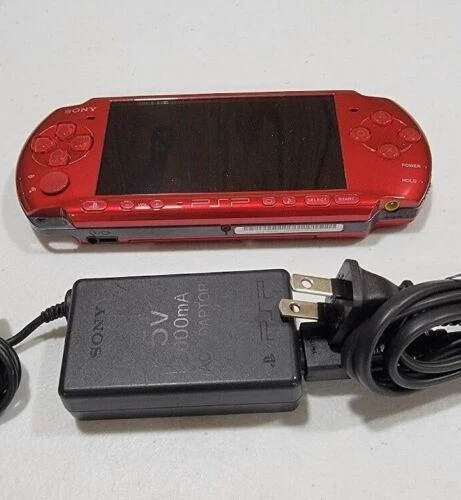 Official Sony Red PSP 3000 with upgraded battery and charger - Image 1 of 2
