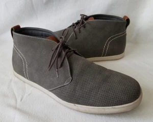 Steve Madden Mens Peter Gray Round Toe Lace Up Casual Shoes Sneakers Size 10.5 - Picture 1 of 10