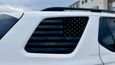 2023-2025 Honda Pilot Quarter Window Decal Sticker - USA Flag  - Image 1 of 2