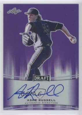 2015 Leaf Metal Draft Purple Prismatic /25 Ashe Russell #BA-AR3 Auto - Image 1 of 2