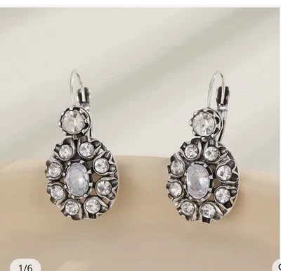 Серьги бижутерия со стразами Charlotte Grace - Изображение 1 из 4