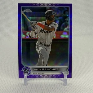 2022 Jesus Sanchez Topps Chrome Purple Refractor #USC49, OF, Marlins, MLB - Picture 1 of 2