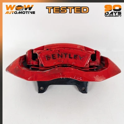 04-11 BENTLEY CONTINENTAL GTC FRONT RIGHT PASSENGER SIDE BRAKE CALIPER RED OEM - Image 1 of 4