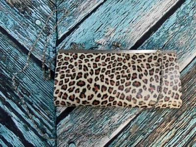 Bolso Cartera Bolso Bandolera Estampado de Leopardo Lado Duro Cierre a Presión  Foto 1 de 4