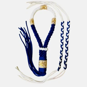 Mongkol Prajiat Boxing Muay Thai Tradtional MMA Color Blue And White Headband Ar - Picture 1 of 5