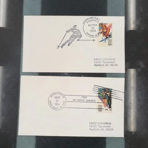 Olympische Spiele 1984 Brief 2er Set - Bild 1 von 3