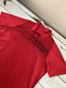 Nike Tiger Woods Collection Dri-FIT Polo Rojo Hombre’s XXL Campeonato Domingo - Imagen 1 de 12